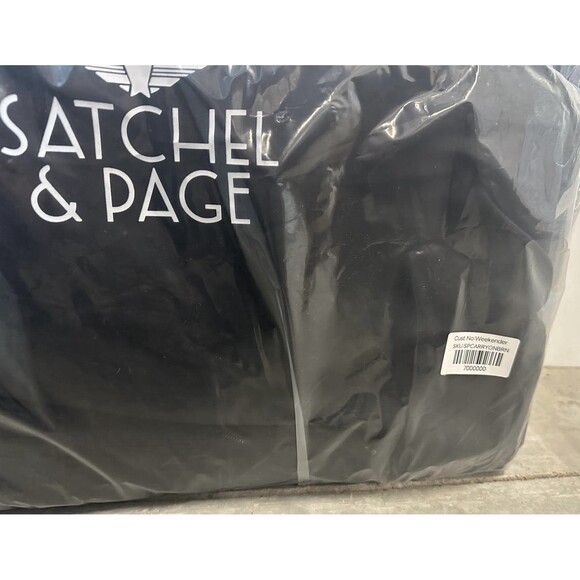 Satchel & Page Weekender Bag Italian Leather Travel MSRP $685 - Picture 9 of 11